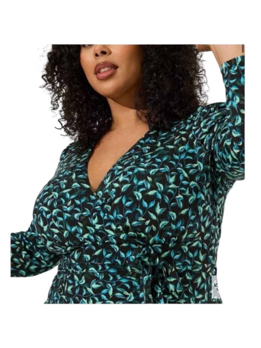 Torrid NWT Women's Maxi Studio Knit Hi-Low Dress Watercolor Print Size 22 - Picture 2 of 13